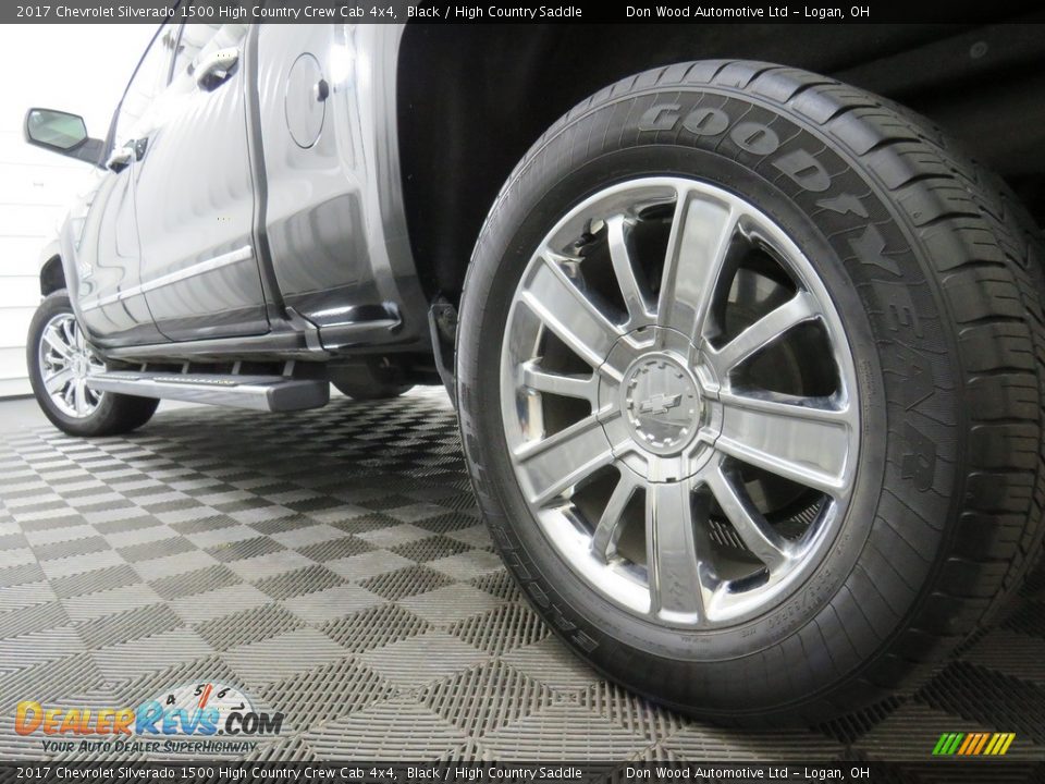 2017 Chevrolet Silverado 1500 High Country Crew Cab 4x4 Black / High Country Saddle Photo #12