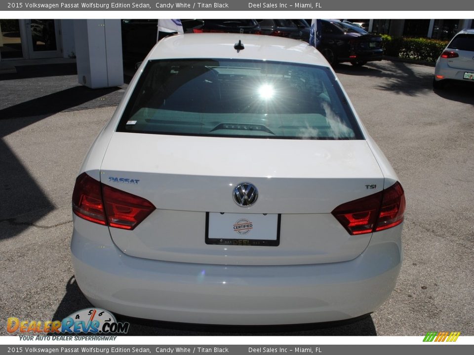 2015 Volkswagen Passat Wolfsburg Edition Sedan Candy White / Titan Black Photo #8