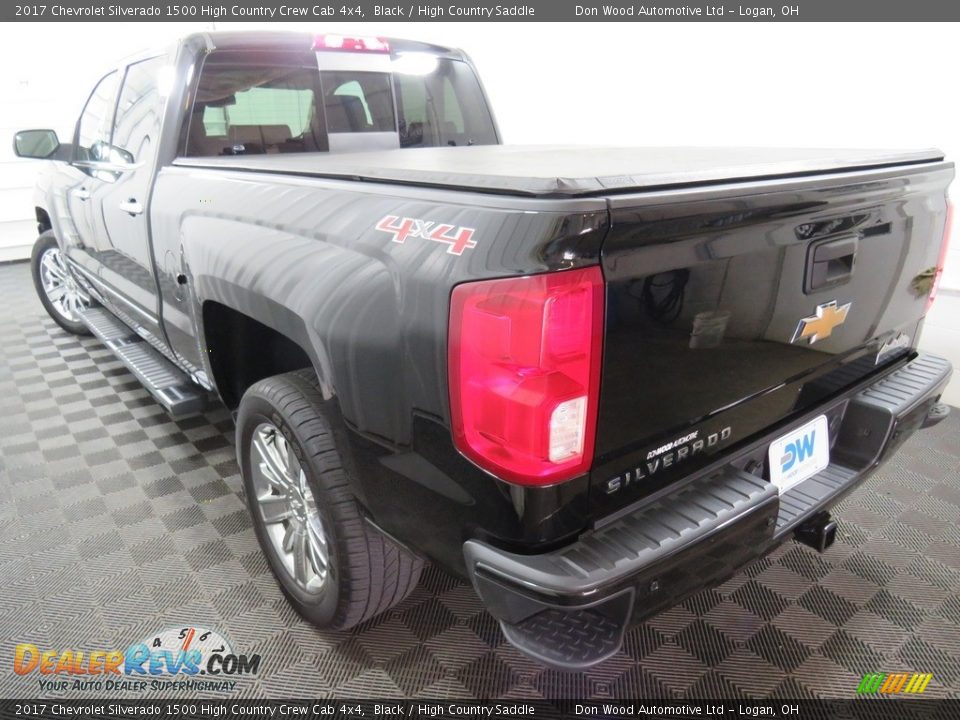 2017 Chevrolet Silverado 1500 High Country Crew Cab 4x4 Black / High Country Saddle Photo #13