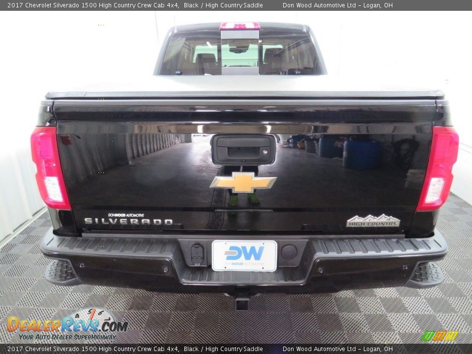 2017 Chevrolet Silverado 1500 High Country Crew Cab 4x4 Black / High Country Saddle Photo #14