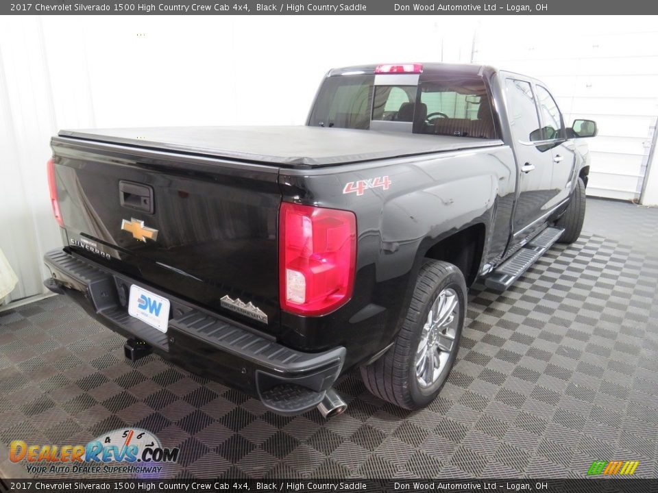 2017 Chevrolet Silverado 1500 High Country Crew Cab 4x4 Black / High Country Saddle Photo #15