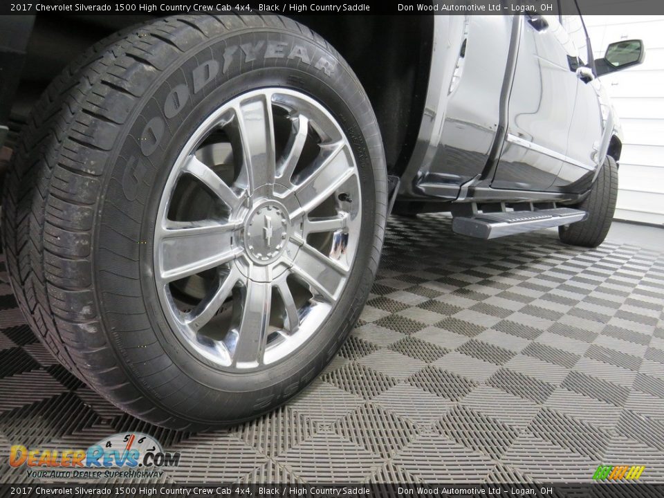2017 Chevrolet Silverado 1500 High Country Crew Cab 4x4 Black / High Country Saddle Photo #16