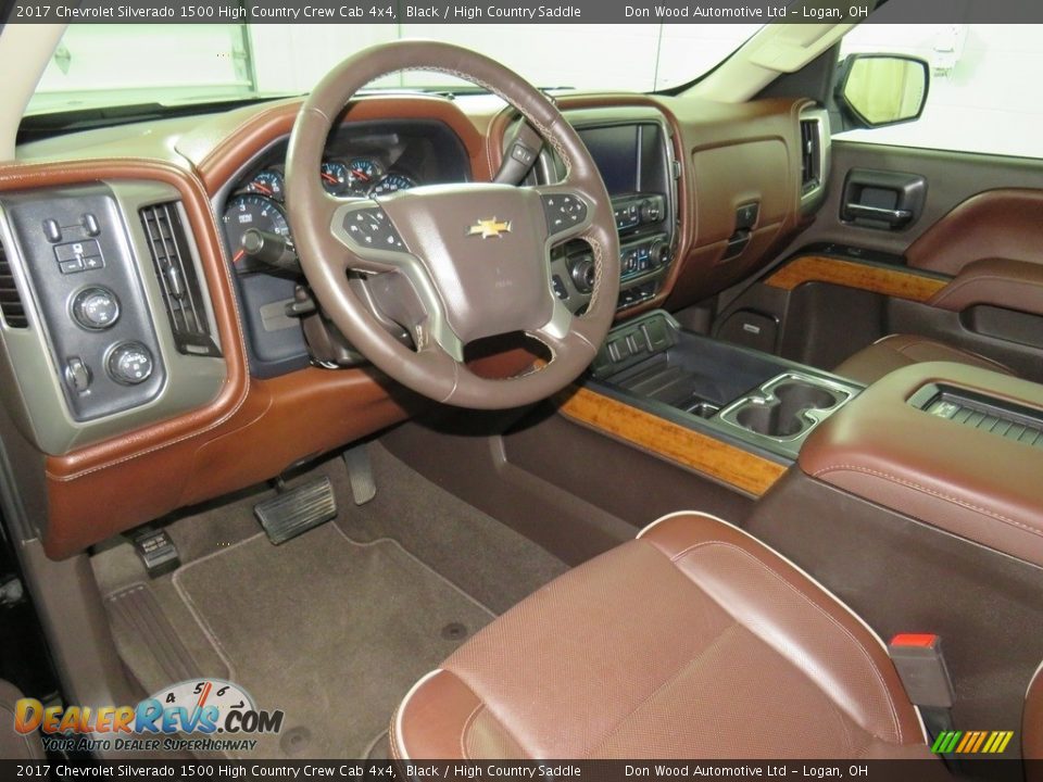 2017 Chevrolet Silverado 1500 High Country Crew Cab 4x4 Black / High Country Saddle Photo #19