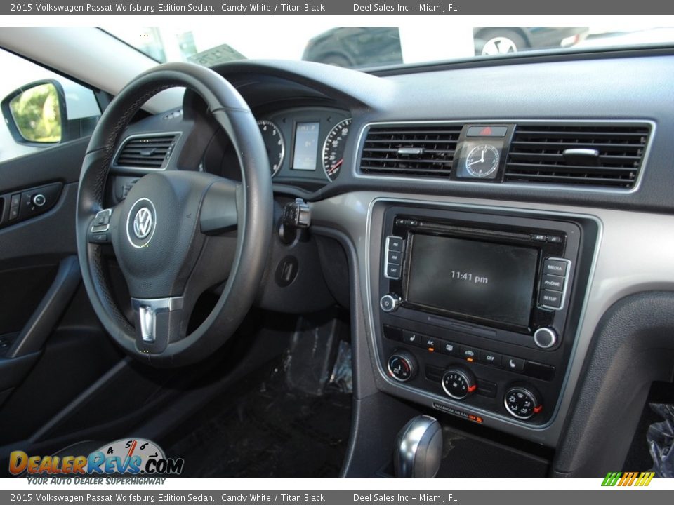 2015 Volkswagen Passat Wolfsburg Edition Sedan Candy White / Titan Black Photo #19