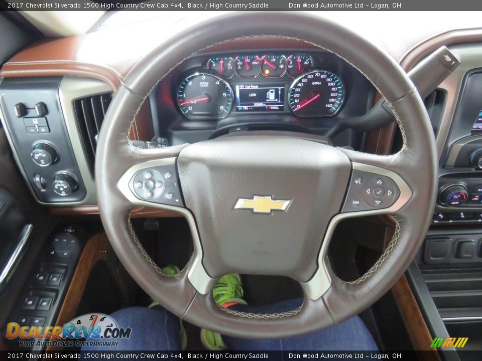 2017 Chevrolet Silverado 1500 High Country Crew Cab 4x4 Black / High Country Saddle Photo #29
