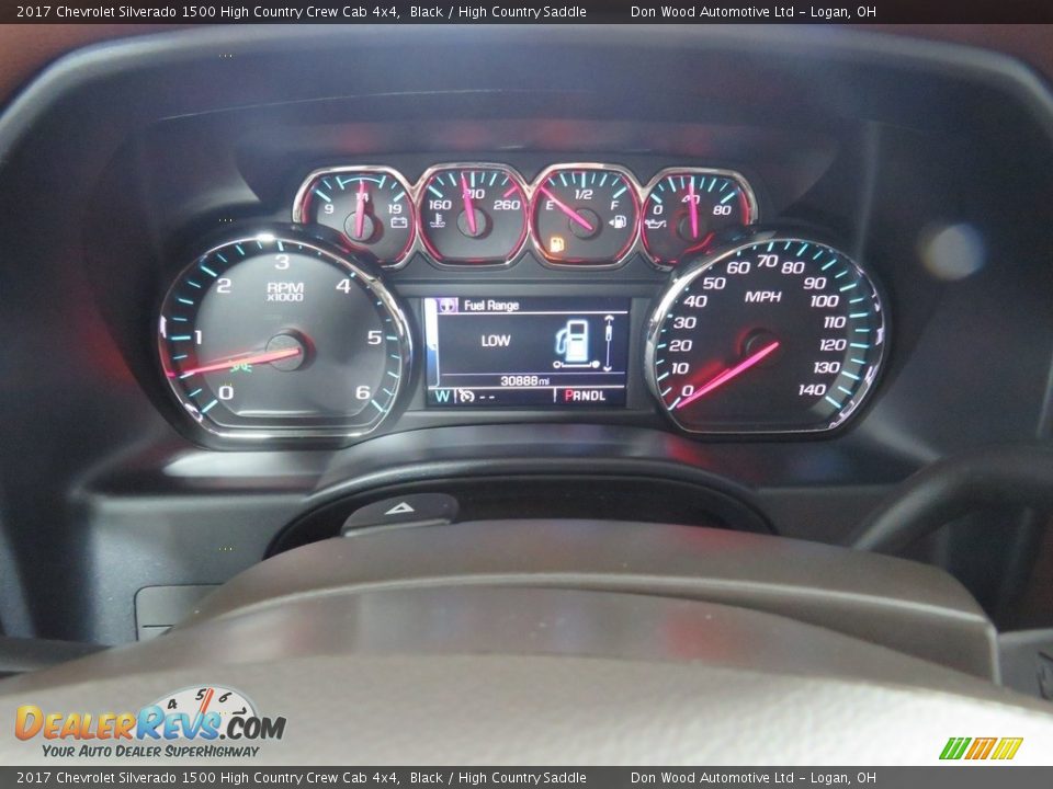 2017 Chevrolet Silverado 1500 High Country Crew Cab 4x4 Black / High Country Saddle Photo #32
