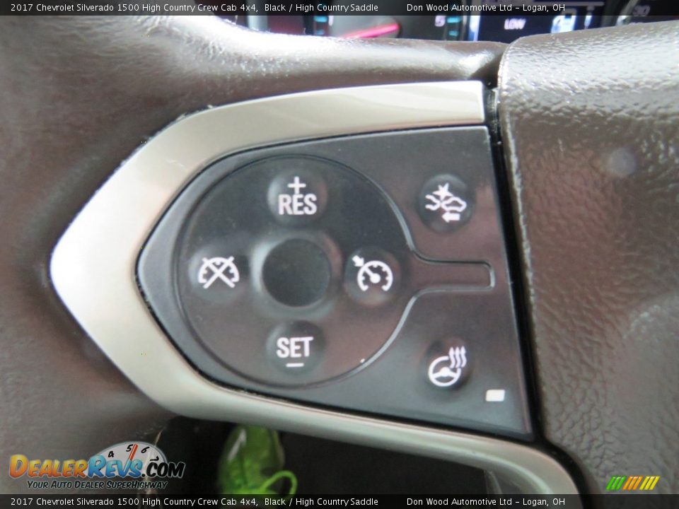 2017 Chevrolet Silverado 1500 High Country Crew Cab 4x4 Black / High Country Saddle Photo #35