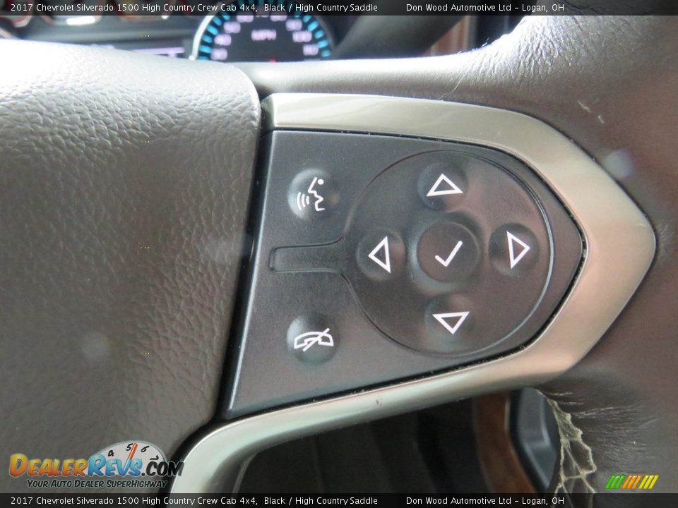 2017 Chevrolet Silverado 1500 High Country Crew Cab 4x4 Black / High Country Saddle Photo #36