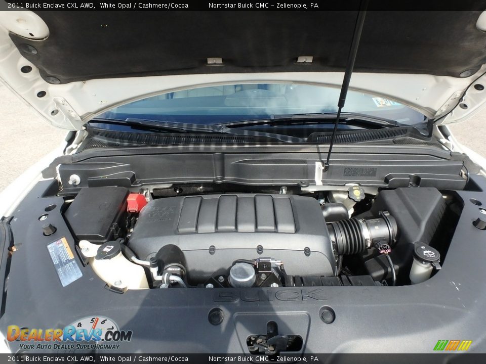 2011 Buick Enclave CXL AWD White Opal / Cashmere/Cocoa Photo #2