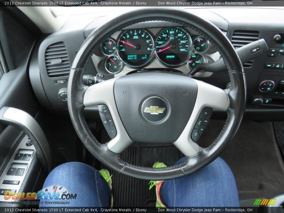 2013 Chevrolet Silverado 1500 LT Extended Cab 4x4 Graystone Metallic / Ebony Photo #24