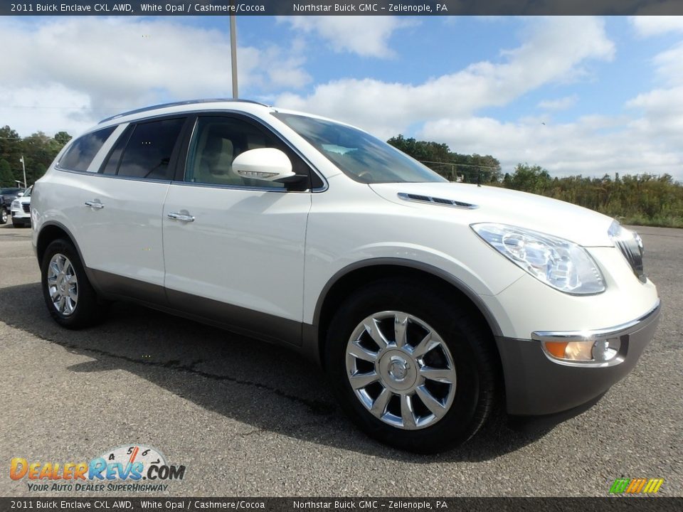 2011 Buick Enclave CXL AWD White Opal / Cashmere/Cocoa Photo #4