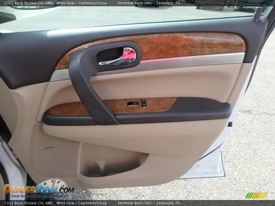 2011 Buick Enclave CXL AWD White Opal / Cashmere/Cocoa Photo #7
