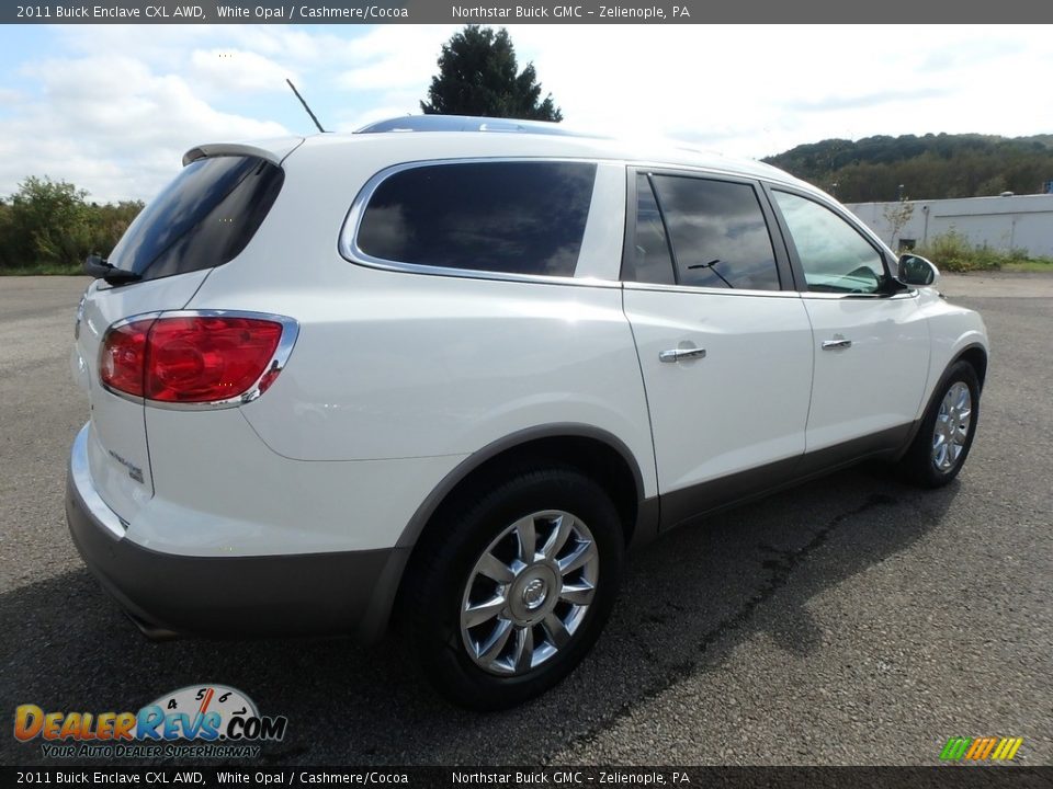 2011 Buick Enclave CXL AWD White Opal / Cashmere/Cocoa Photo #9