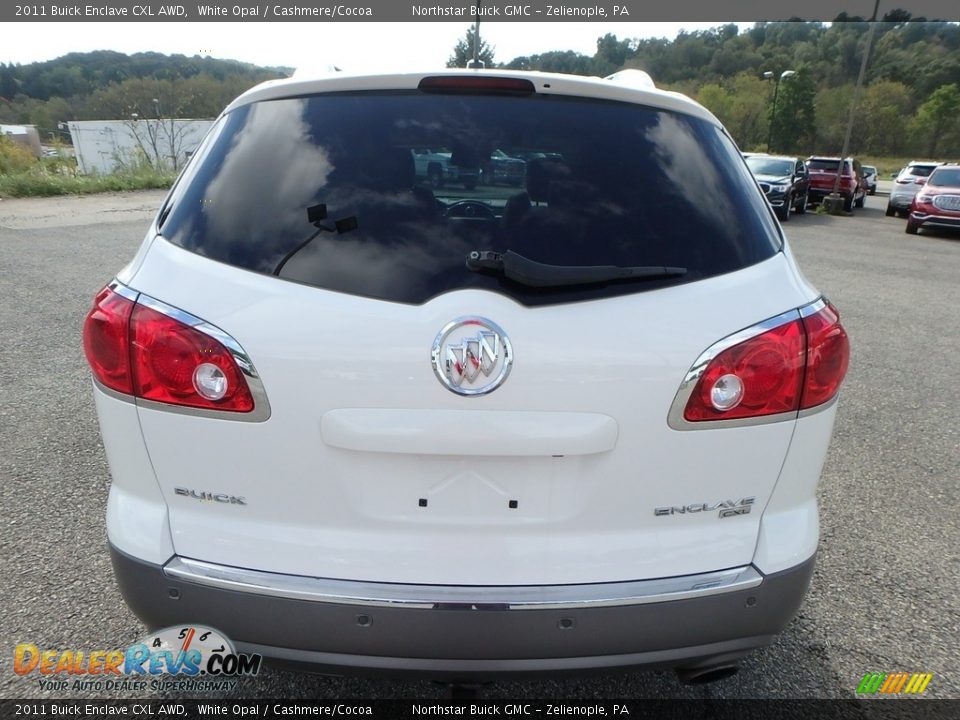 2011 Buick Enclave CXL AWD White Opal / Cashmere/Cocoa Photo #10