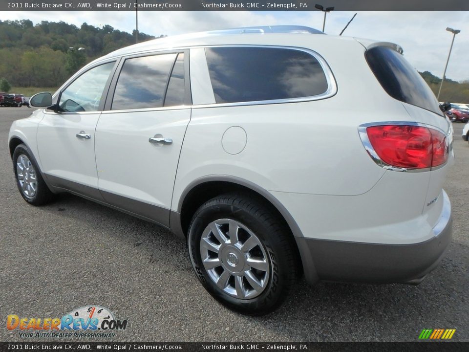 2011 Buick Enclave CXL AWD White Opal / Cashmere/Cocoa Photo #12
