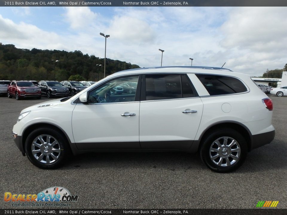 2011 Buick Enclave CXL AWD White Opal / Cashmere/Cocoa Photo #13