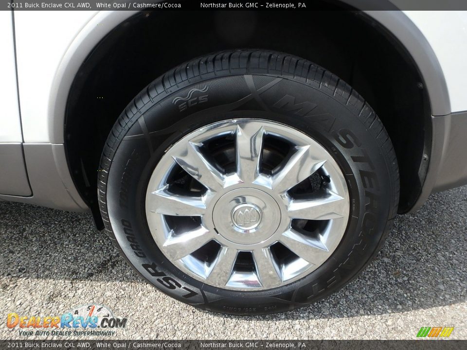 2011 Buick Enclave CXL AWD White Opal / Cashmere/Cocoa Photo #14