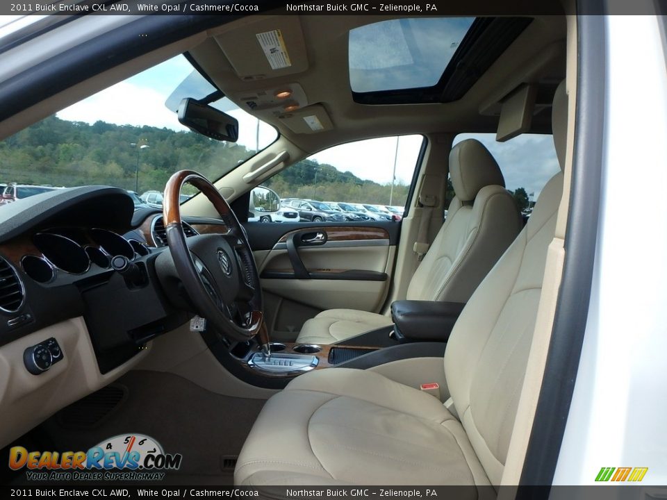 2011 Buick Enclave CXL AWD White Opal / Cashmere/Cocoa Photo #15