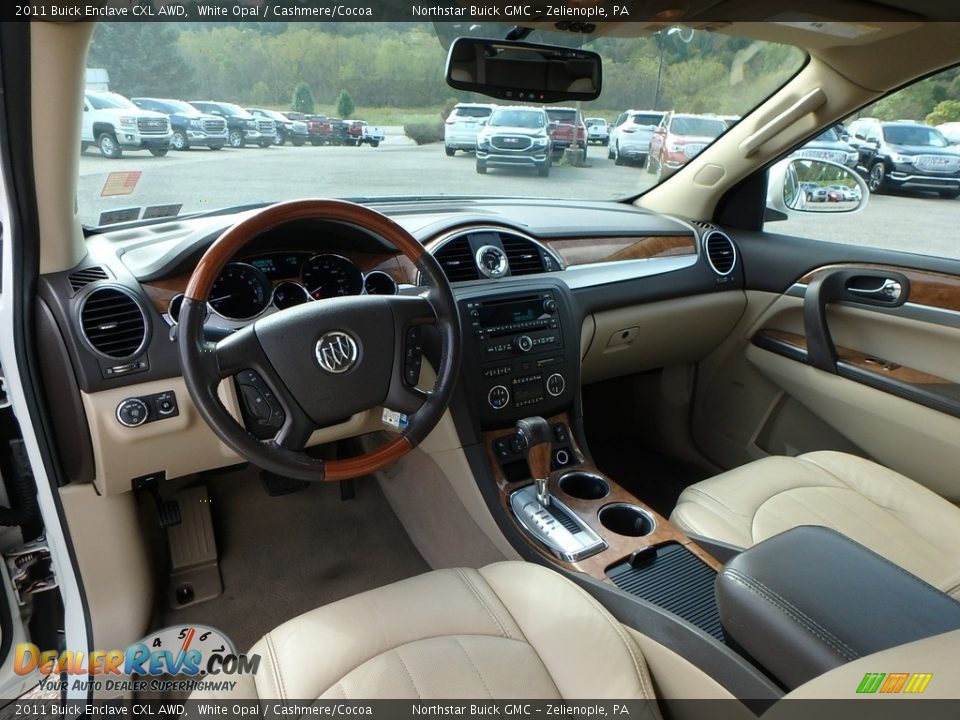 2011 Buick Enclave CXL AWD White Opal / Cashmere/Cocoa Photo #19