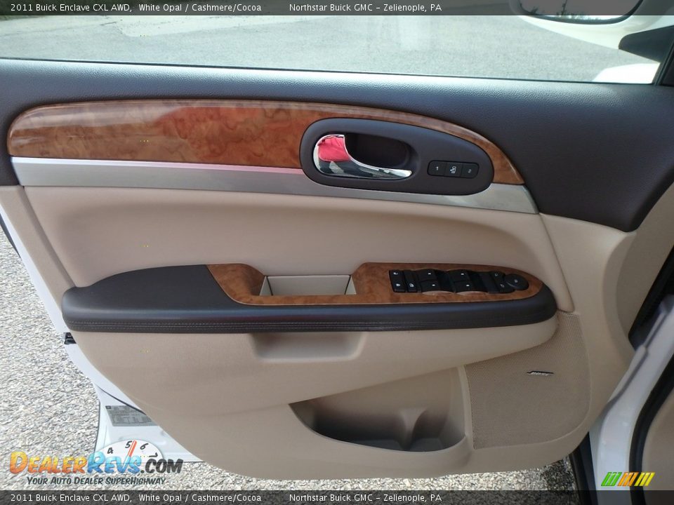 2011 Buick Enclave CXL AWD White Opal / Cashmere/Cocoa Photo #22