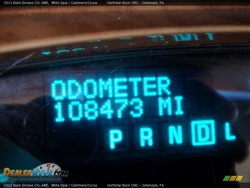 2011 Buick Enclave CXL AWD White Opal / Cashmere/Cocoa Photo #25