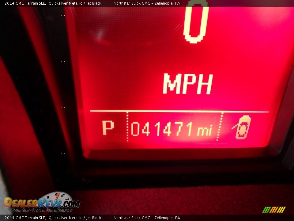 2014 GMC Terrain SLE Quicksilver Metallic / Jet Black Photo #24