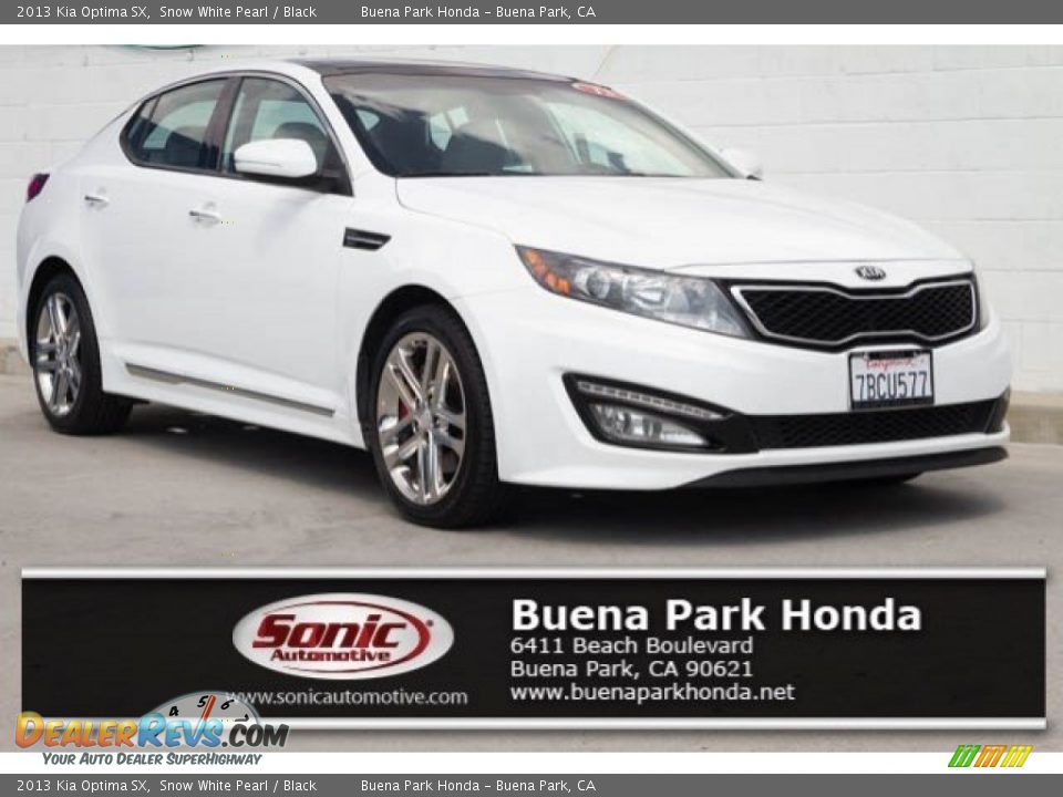 2013 Kia Optima SX Snow White Pearl / Black Photo #1