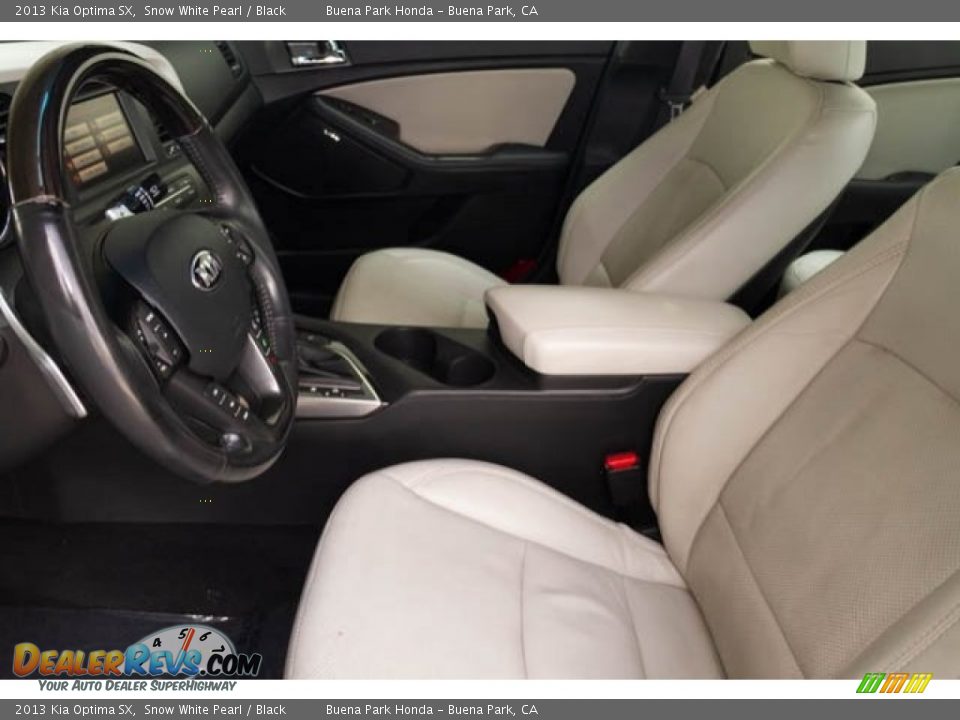 2013 Kia Optima SX Snow White Pearl / Black Photo #3