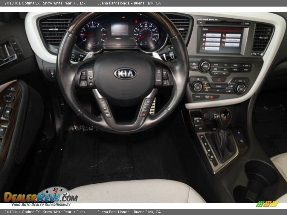 2013 Kia Optima SX Snow White Pearl / Black Photo #5