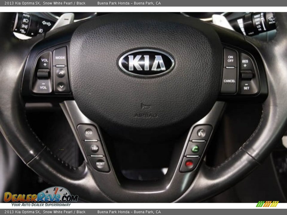 2013 Kia Optima SX Snow White Pearl / Black Photo #14
