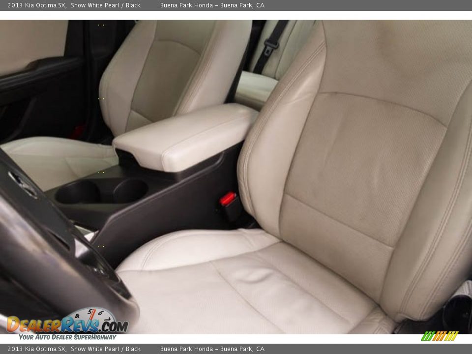 2013 Kia Optima SX Snow White Pearl / Black Photo #17