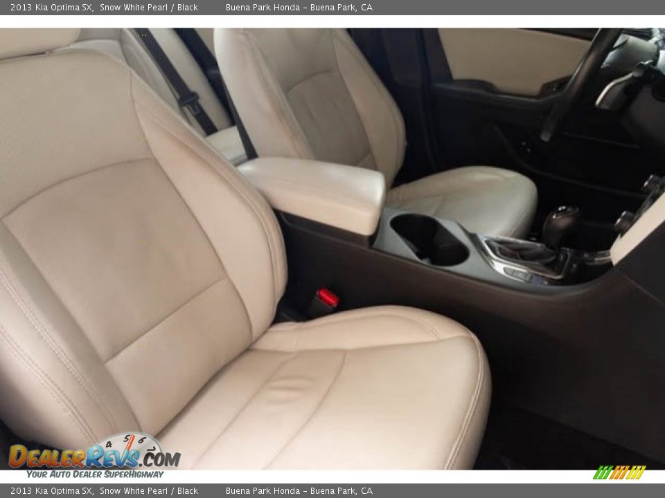 2013 Kia Optima SX Snow White Pearl / Black Photo #24