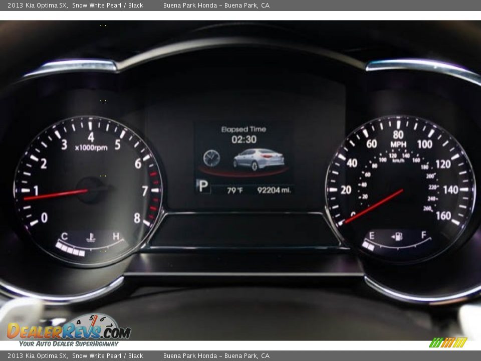 2013 Kia Optima SX Snow White Pearl / Black Photo #28