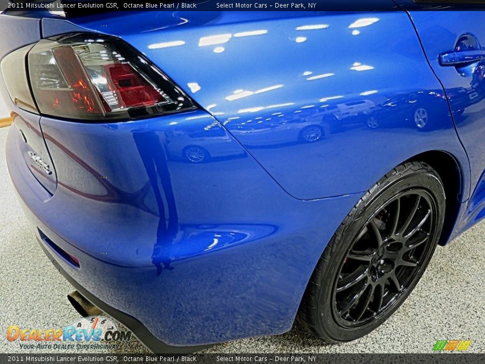 2011 Mitsubishi Lancer Evolution GSR Octane Blue Pearl / Black Photo #6