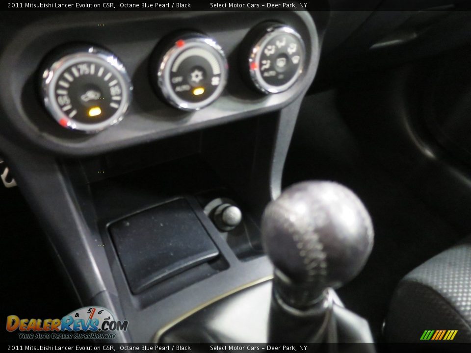 2011 Mitsubishi Lancer Evolution GSR Octane Blue Pearl / Black Photo #19