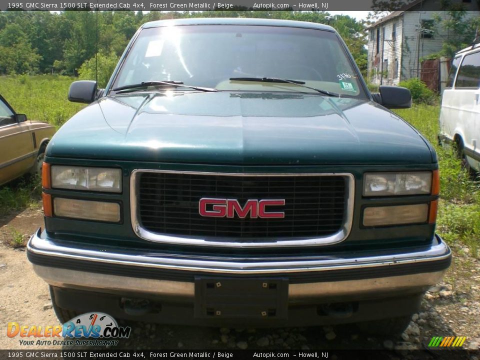 1995 GMC Sierra 1500 SLT Extended Cab 4x4 Forest Green Metallic / Beige Photo #1