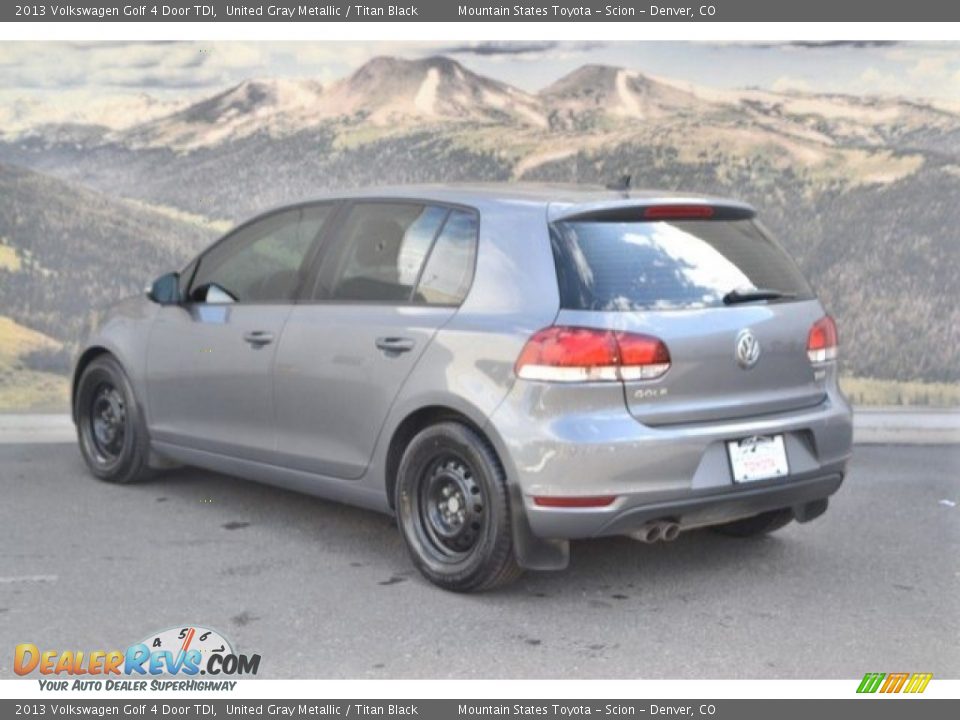 2013 Volkswagen Golf 4 Door TDI United Gray Metallic / Titan Black Photo #8