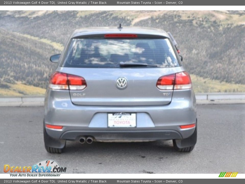 2013 Volkswagen Golf 4 Door TDI United Gray Metallic / Titan Black Photo #9