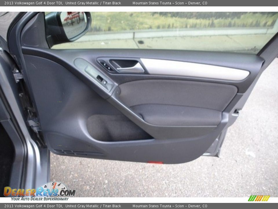 2013 Volkswagen Golf 4 Door TDI United Gray Metallic / Titan Black Photo #26