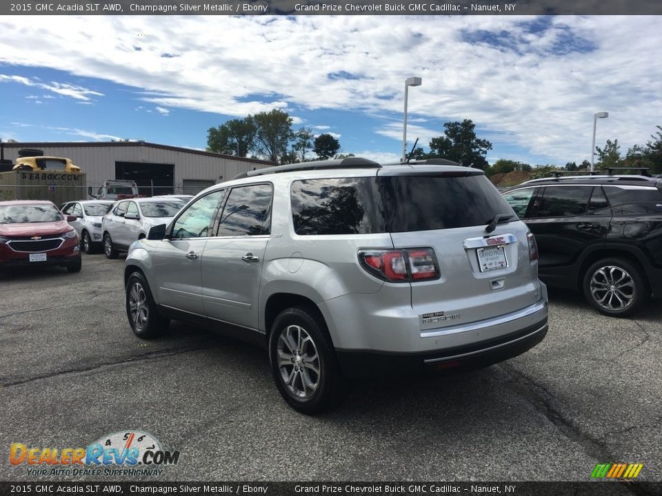 2015 GMC Acadia SLT AWD Champagne Silver Metallic / Ebony Photo #3