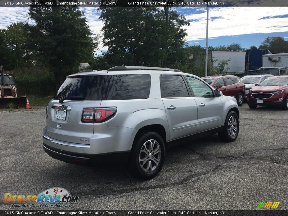 2015 GMC Acadia SLT AWD Champagne Silver Metallic / Ebony Photo #4