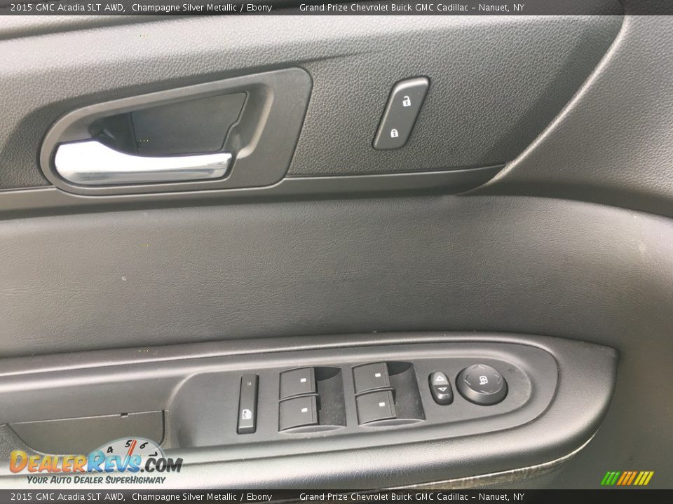 2015 GMC Acadia SLT AWD Champagne Silver Metallic / Ebony Photo #7