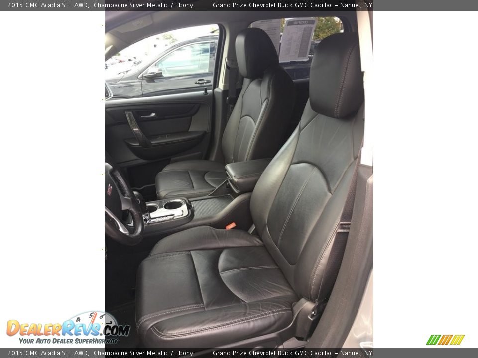 2015 GMC Acadia SLT AWD Champagne Silver Metallic / Ebony Photo #8