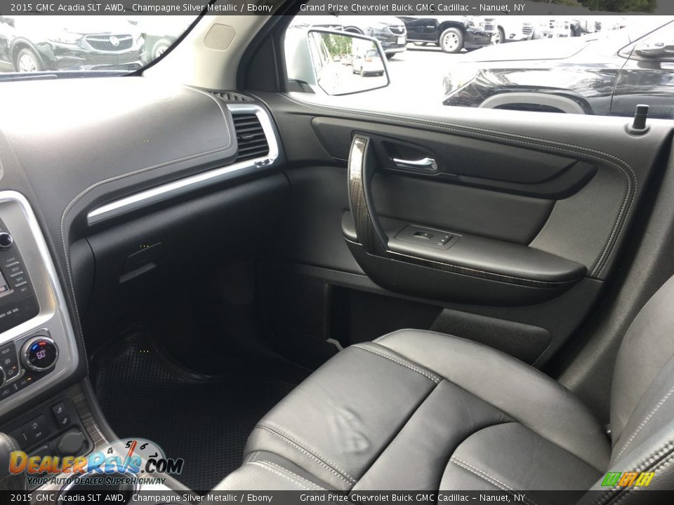 2015 GMC Acadia SLT AWD Champagne Silver Metallic / Ebony Photo #13
