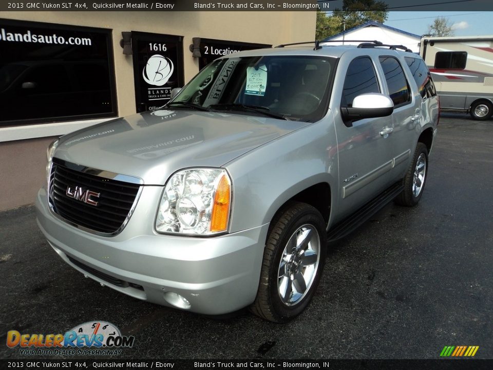 2013 GMC Yukon SLT 4x4 Quicksilver Metallic / Ebony Photo #2