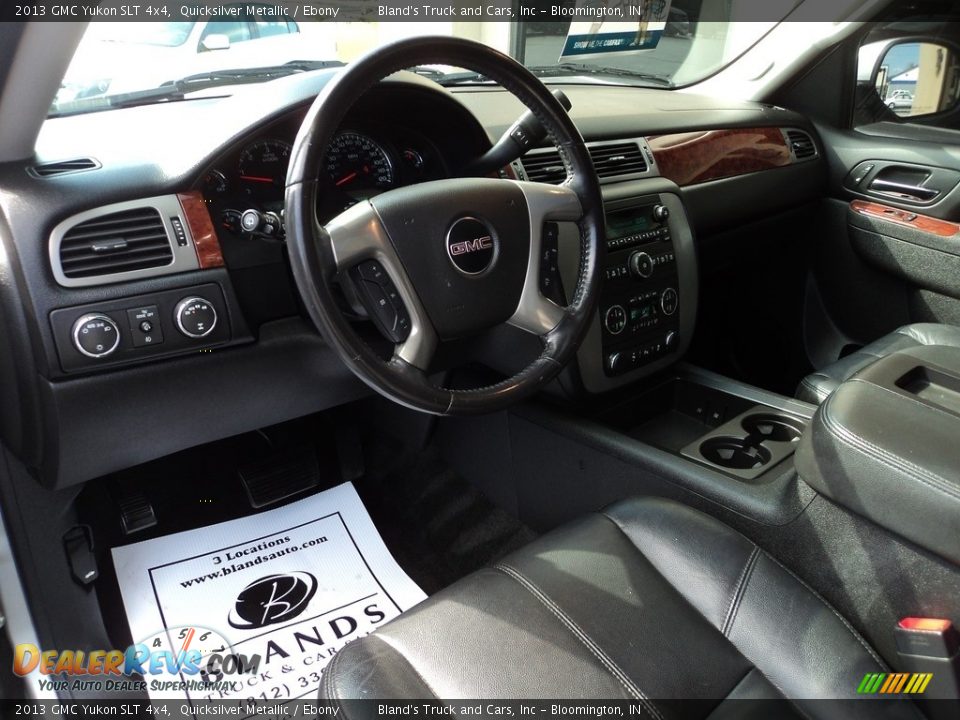 2013 GMC Yukon SLT 4x4 Quicksilver Metallic / Ebony Photo #6
