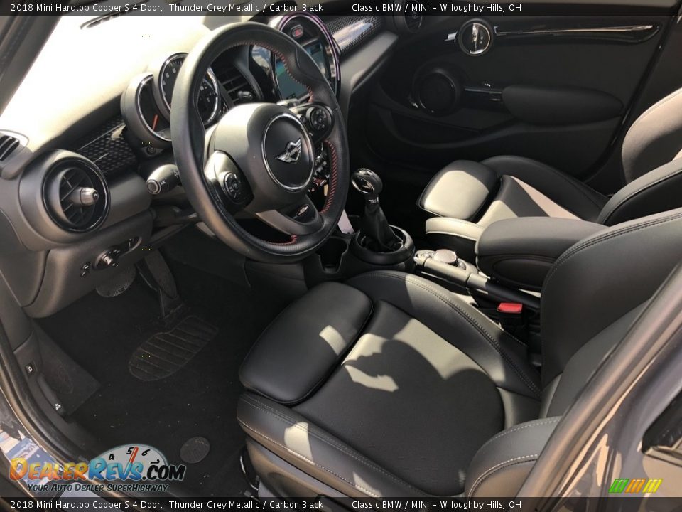 2018 Mini Hardtop Cooper S 4 Door Thunder Grey Metallic / Carbon Black Photo #4