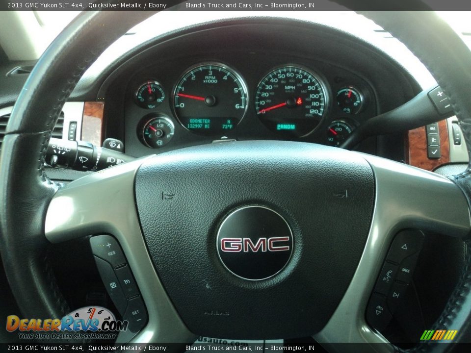 2013 GMC Yukon SLT 4x4 Quicksilver Metallic / Ebony Photo #16
