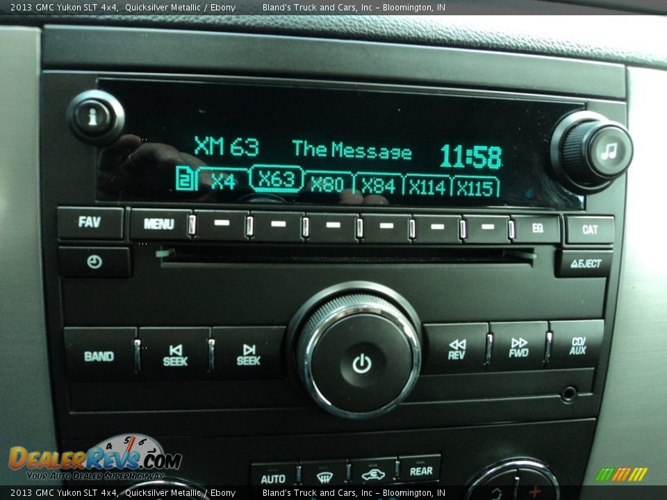 2013 GMC Yukon SLT 4x4 Quicksilver Metallic / Ebony Photo #23