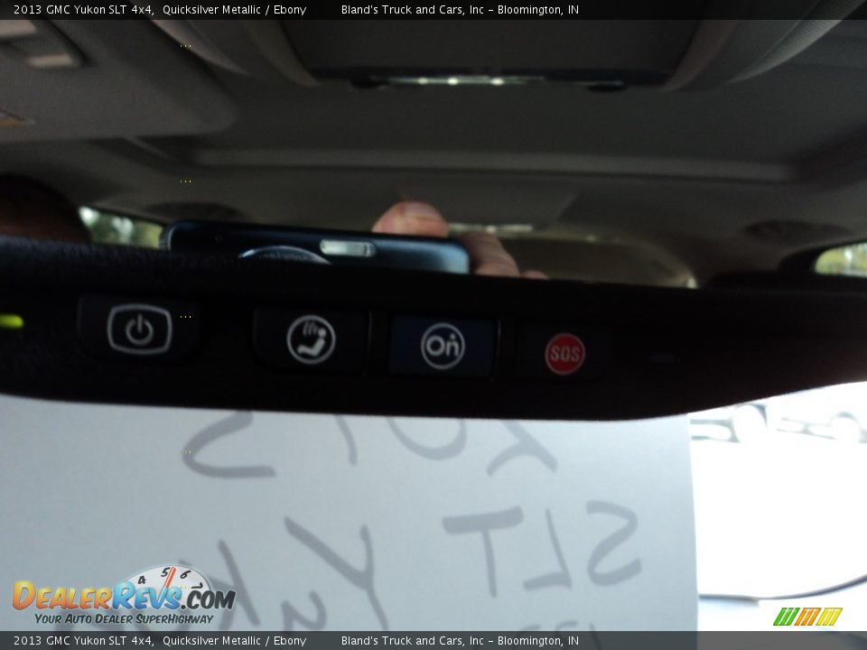 2013 GMC Yukon SLT 4x4 Quicksilver Metallic / Ebony Photo #26